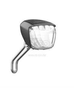 BUSCH & MÜLLER Lumotec Briq-S T senso plus | Dynamo-Scheinwerfer | 60 Lux | schwarz | Tagfahr-LEDs, Sensor, Standlicht, Schalter EIN/AUS, inkl. Front-Rückstrahler