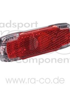 BUSCH & MÜLLER 2C E | Rücklicht für E-Bike | 50/80 mm | DC 5-15 V, Gleichstrom über einen Akku betrieben, Linetec
