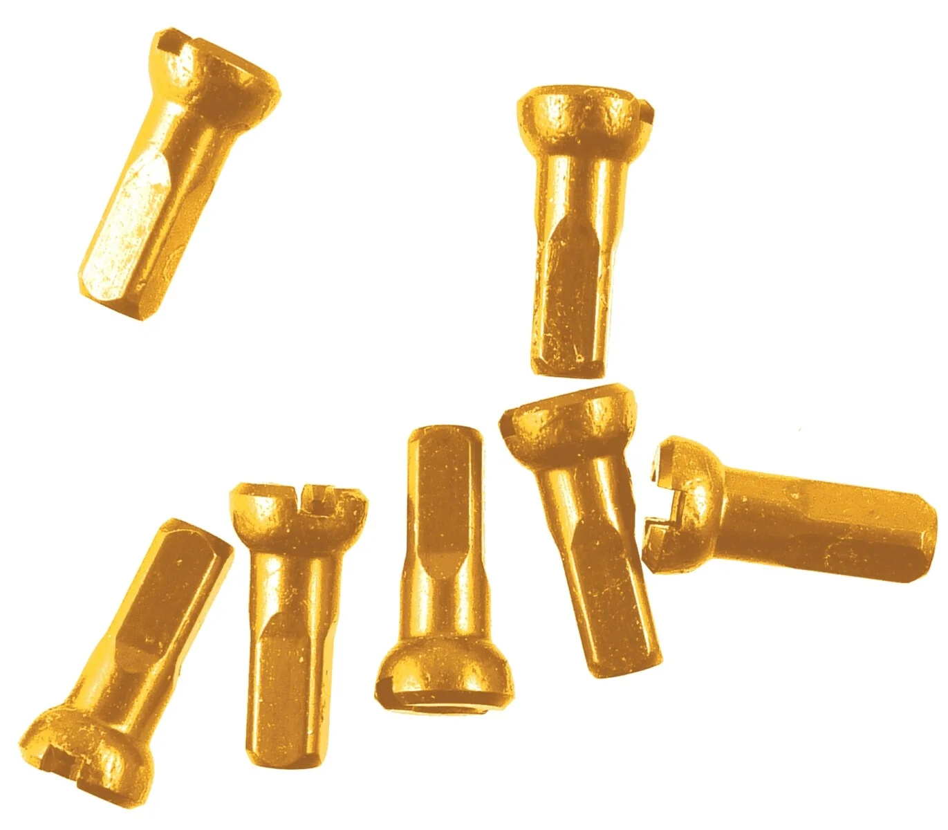 SAPIM Speichennippel Polyax Aluminium 14mm gold