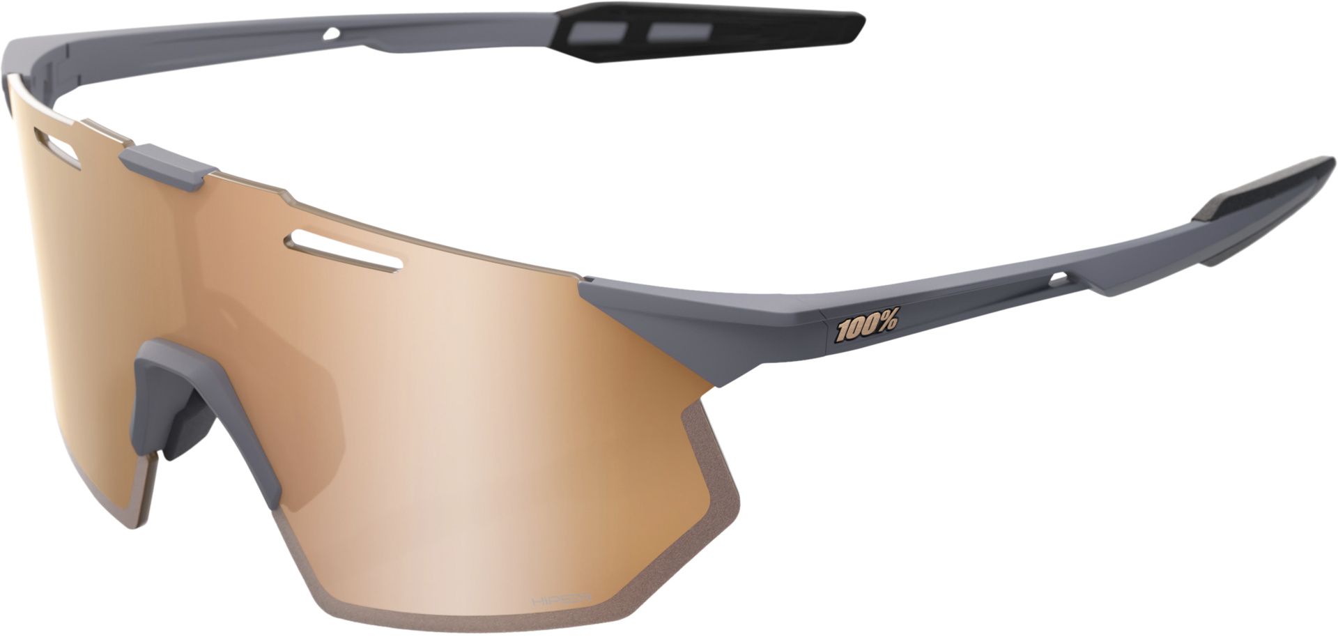Brille Hypercraft SQ – Soft Tact Grey – HiPER Copper Mirror Lens – Bild 2