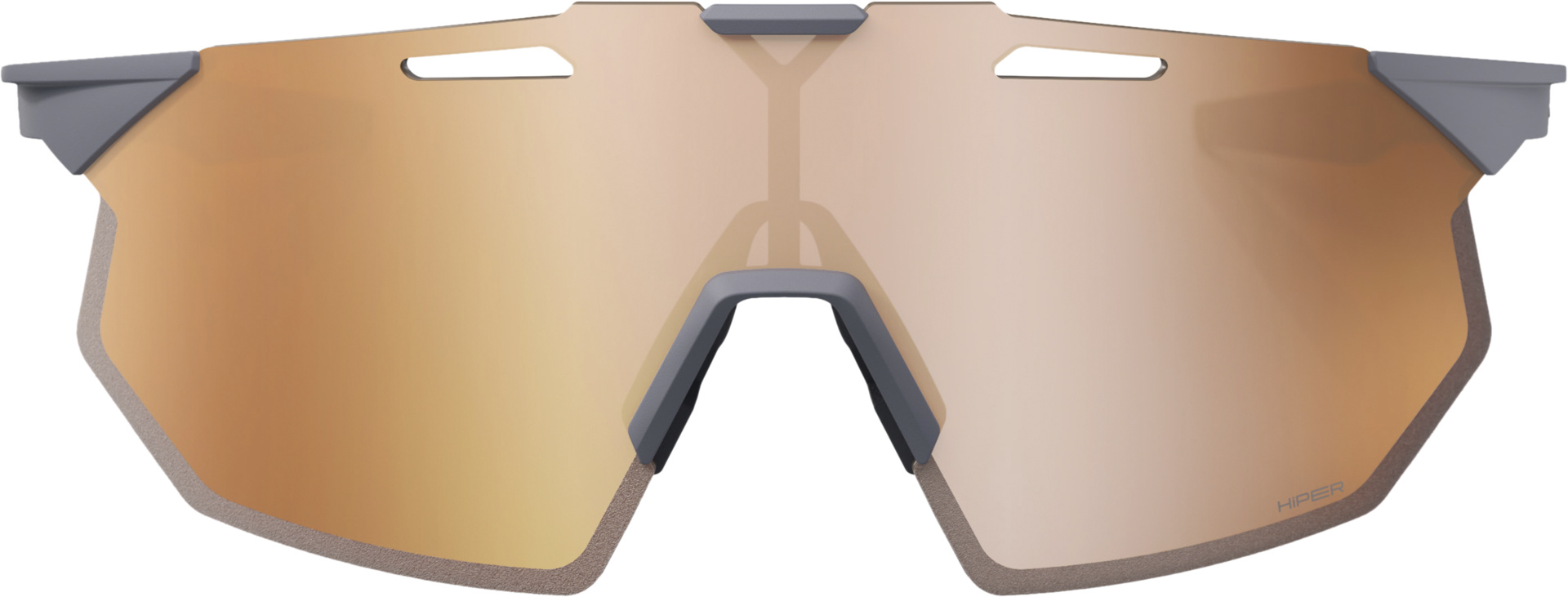 Brille Hypercraft SQ – Soft Tact Grey – HiPER Copper Mirror Lens – Bild 3