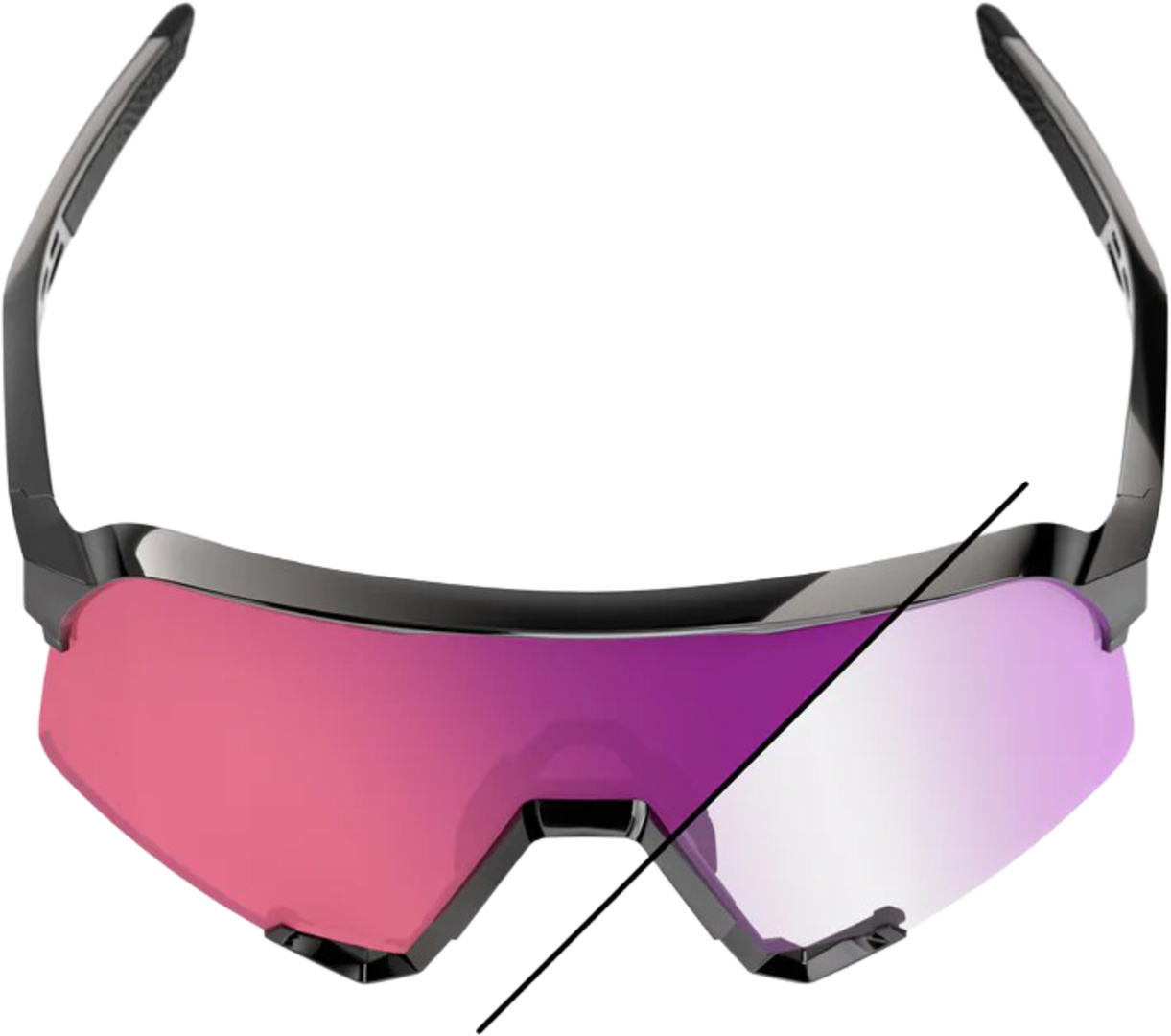 S3 Gloss Black – Purple Flash Mirror Photochromic Lens – Bild 5
