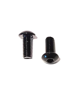 Aluminium Schrauben M5x15mm schwarz, 2 Stück