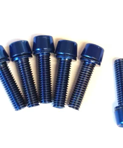 Vorbau Schrauben M5 x17mm, 6 Stück, blau