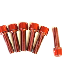 Vorbau Schrauben M5 x17mm, 6 Stück, rot