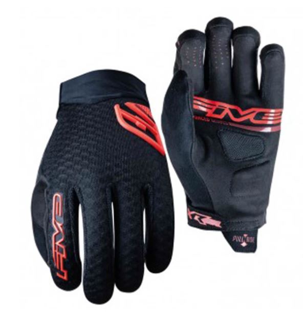 Handschuh Five XR – AIR Herren, Schwarz/Rot Gr. M