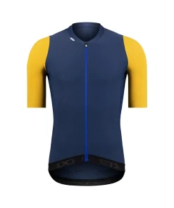 Summum Kurzarmtrikot Etxeondo Unisex Blau/Gelber Senf